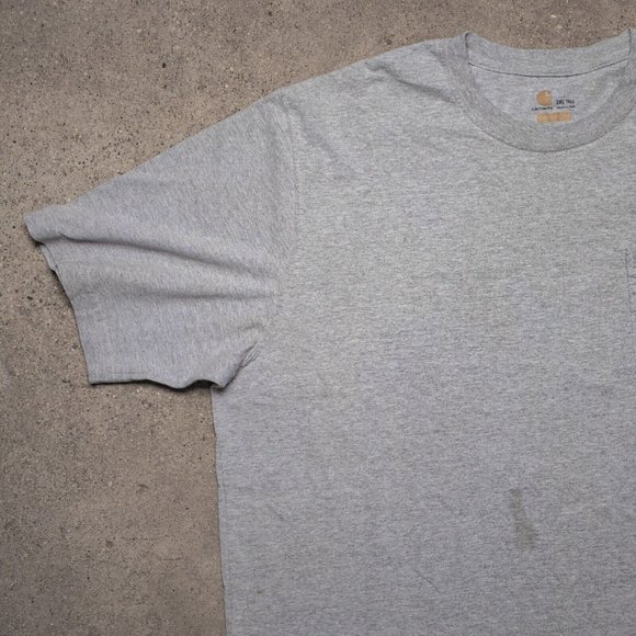CARHART T SHIRT MENS GRAY 2XL TALL - Picture 2 of 4